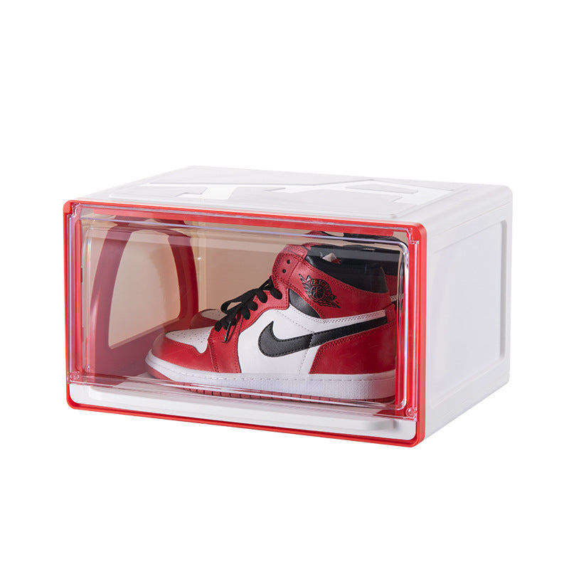 Transparent Plastic Thickened Basketball Shoes Dust Box Drawer Type