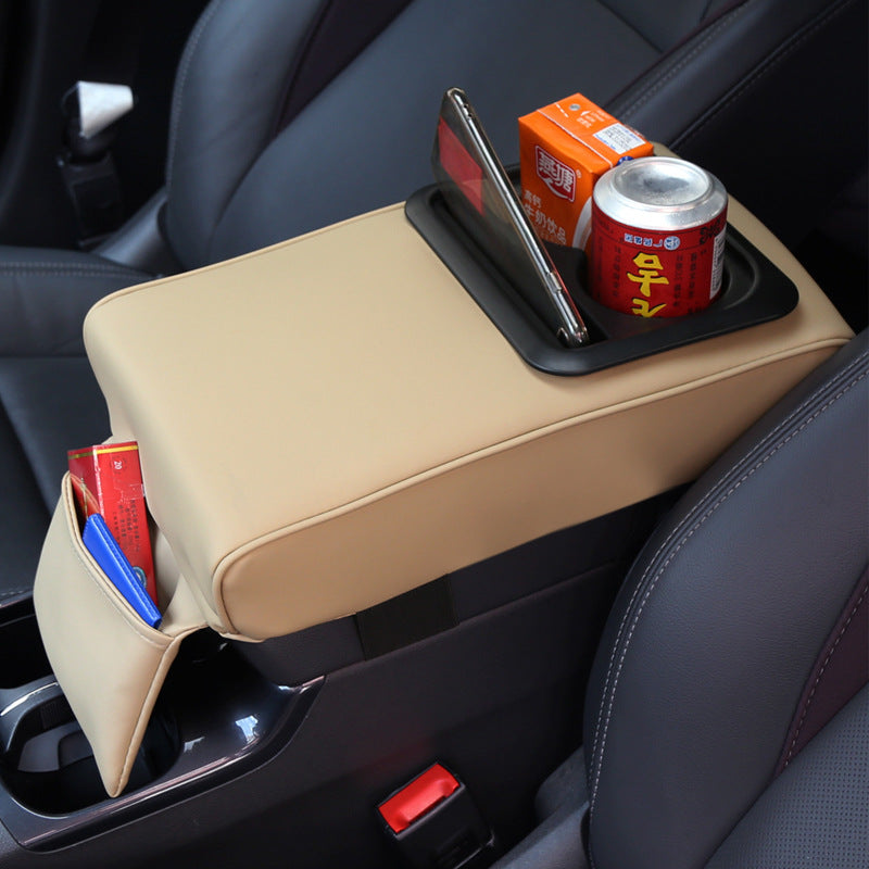 Car Armrest Box Storage Water Cup Holder