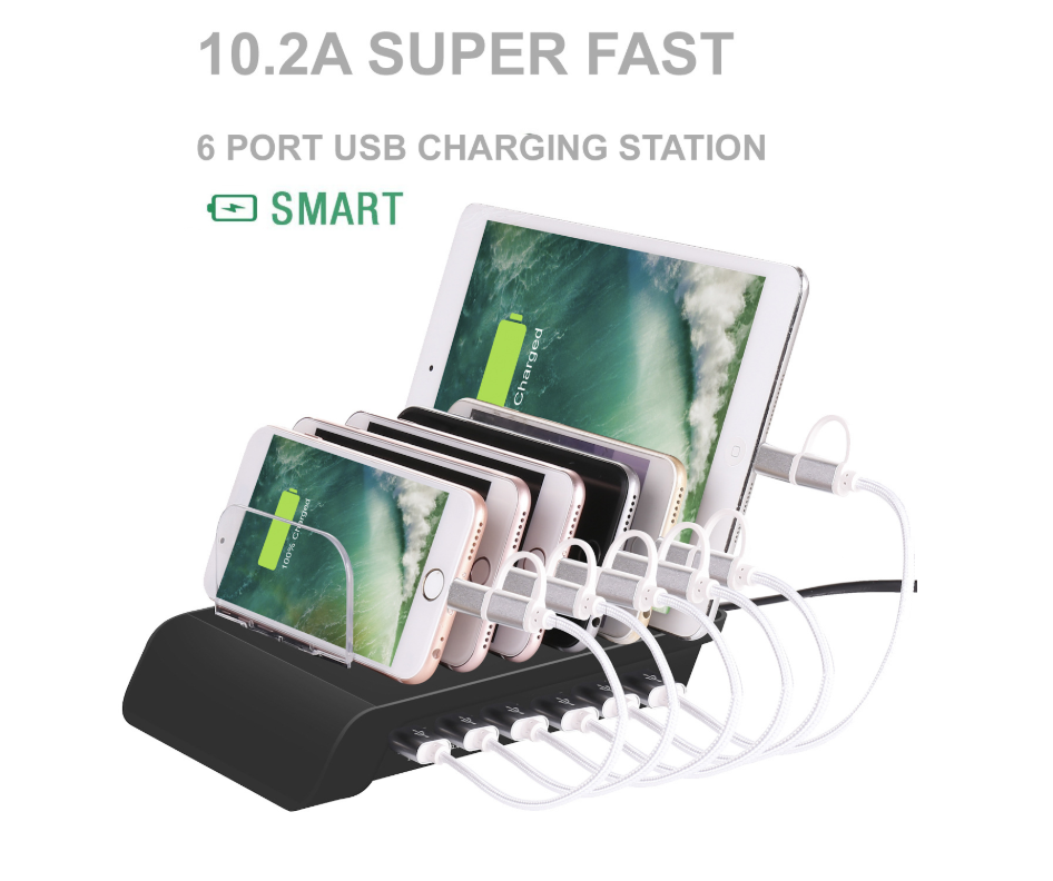 Six-port USB Mobile Phone Charging Stand