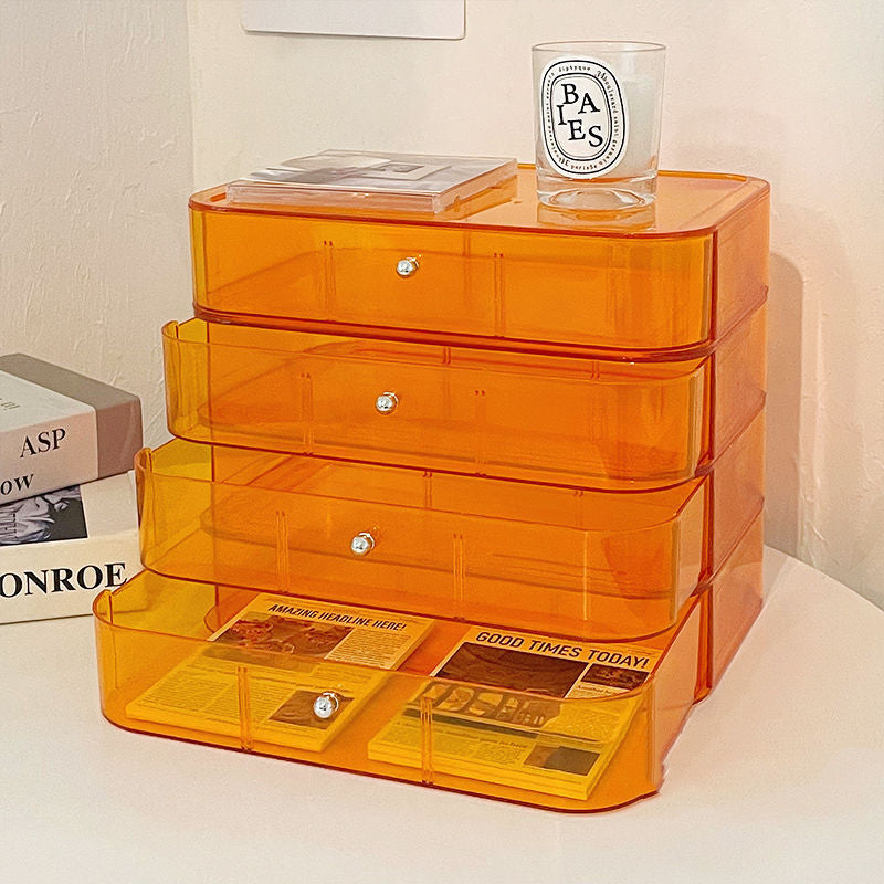 Desktop Cosmetic Transparent Storage Box