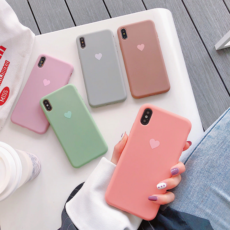 Simple silicone mobile phone case