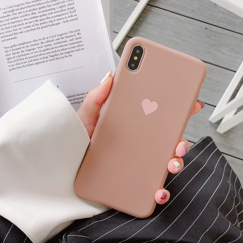 Simple silicone mobile phone case