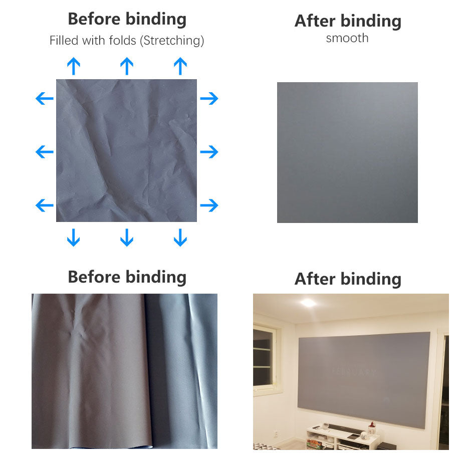 Daytime universal projector screen