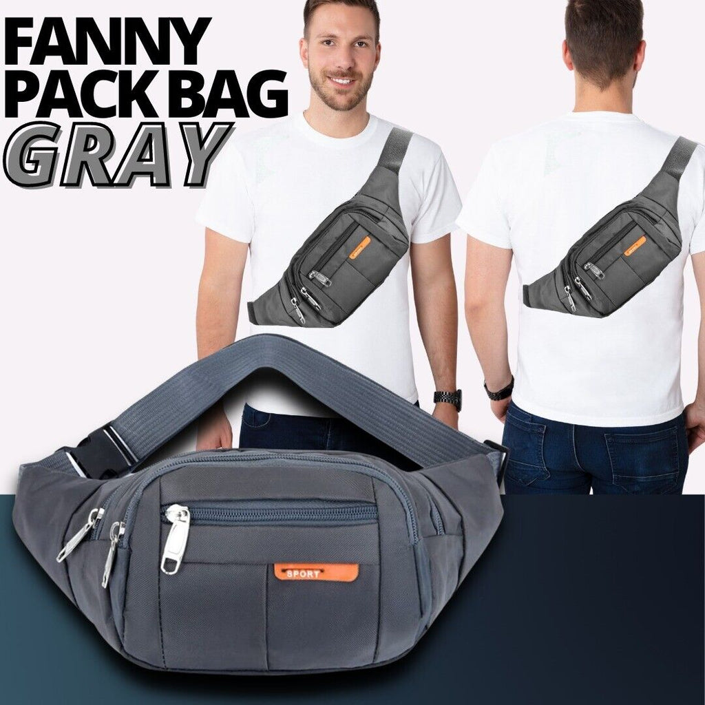 Men/Unisex Fanny Pack Belt Waist Bag Cross Body Sling Shoulder Travel Sport Pouch