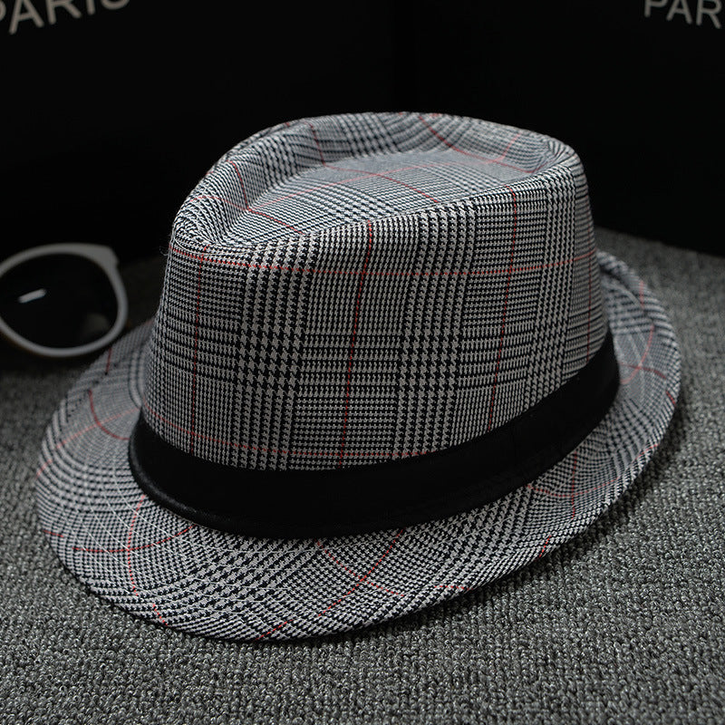 Very nice unique high quality British Houndstooth European and American Sun Hats for Men.