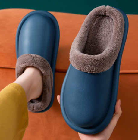 Waterproof slippers women winter home