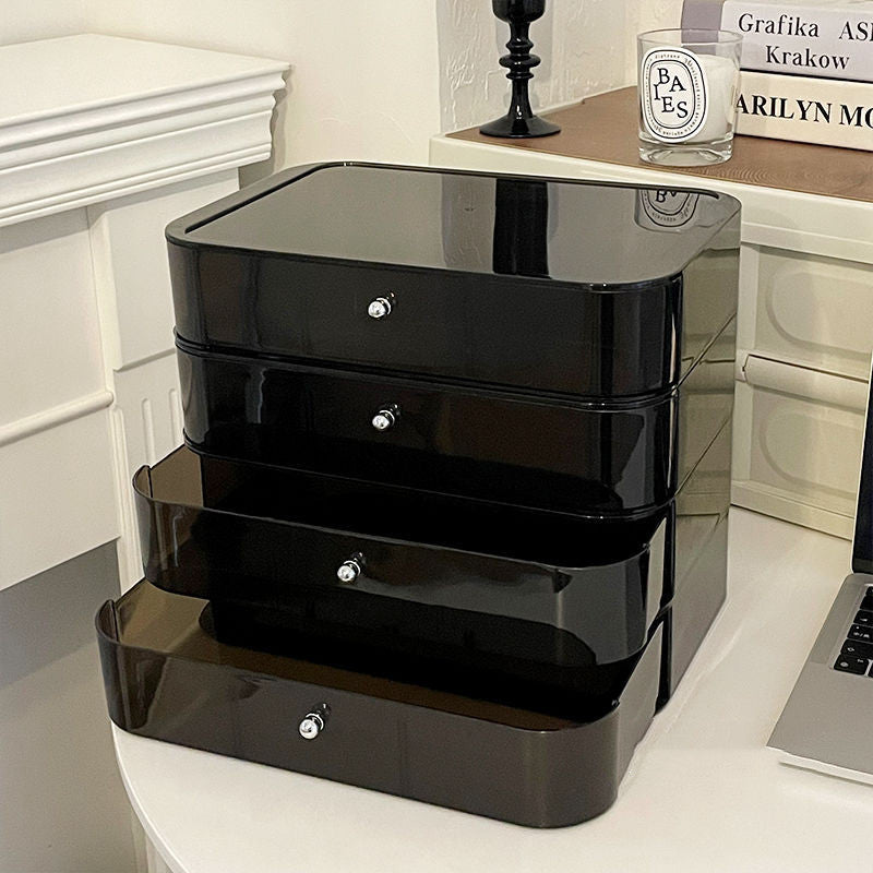 Desktop Cosmetic Transparent Storage Box