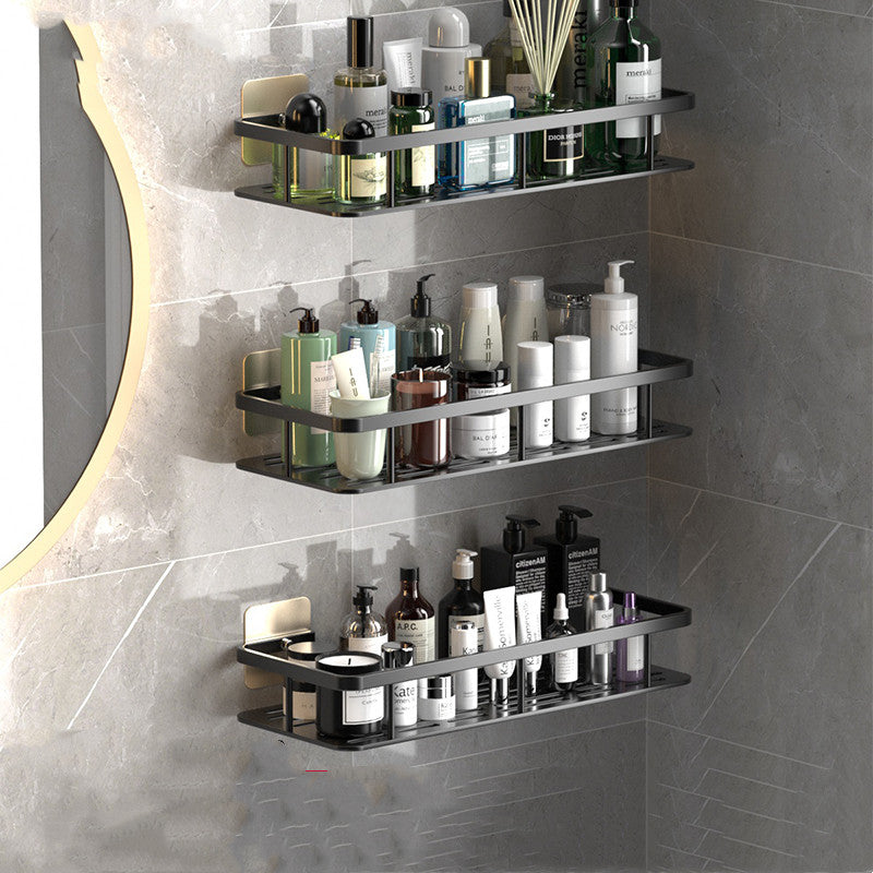 Perforation-free Wall-mounted Bathroom Shelf For Bathroom Storage