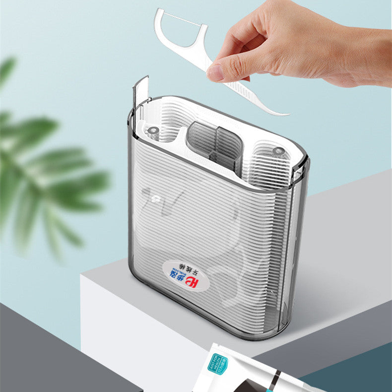 Automatic Boxed Dental Floss Smart Portable Outlet. Dental Floss Portable Case Storage Picks Adult Floss in Box. The Best Tool for Cleaning Teeth and Oral Care. Portable Travel Floss Perfect for Dinner Travel Hotels.