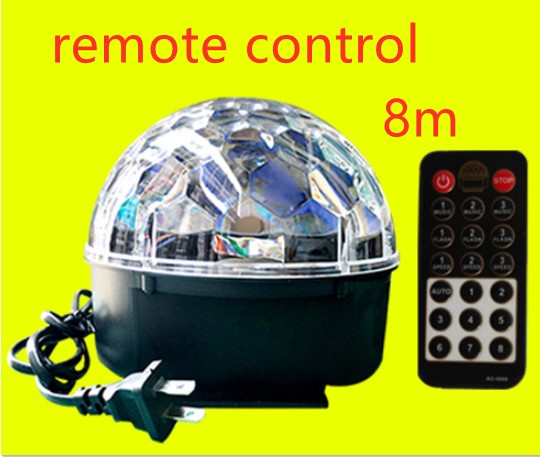 Nine color crystal magic ball light led laser light