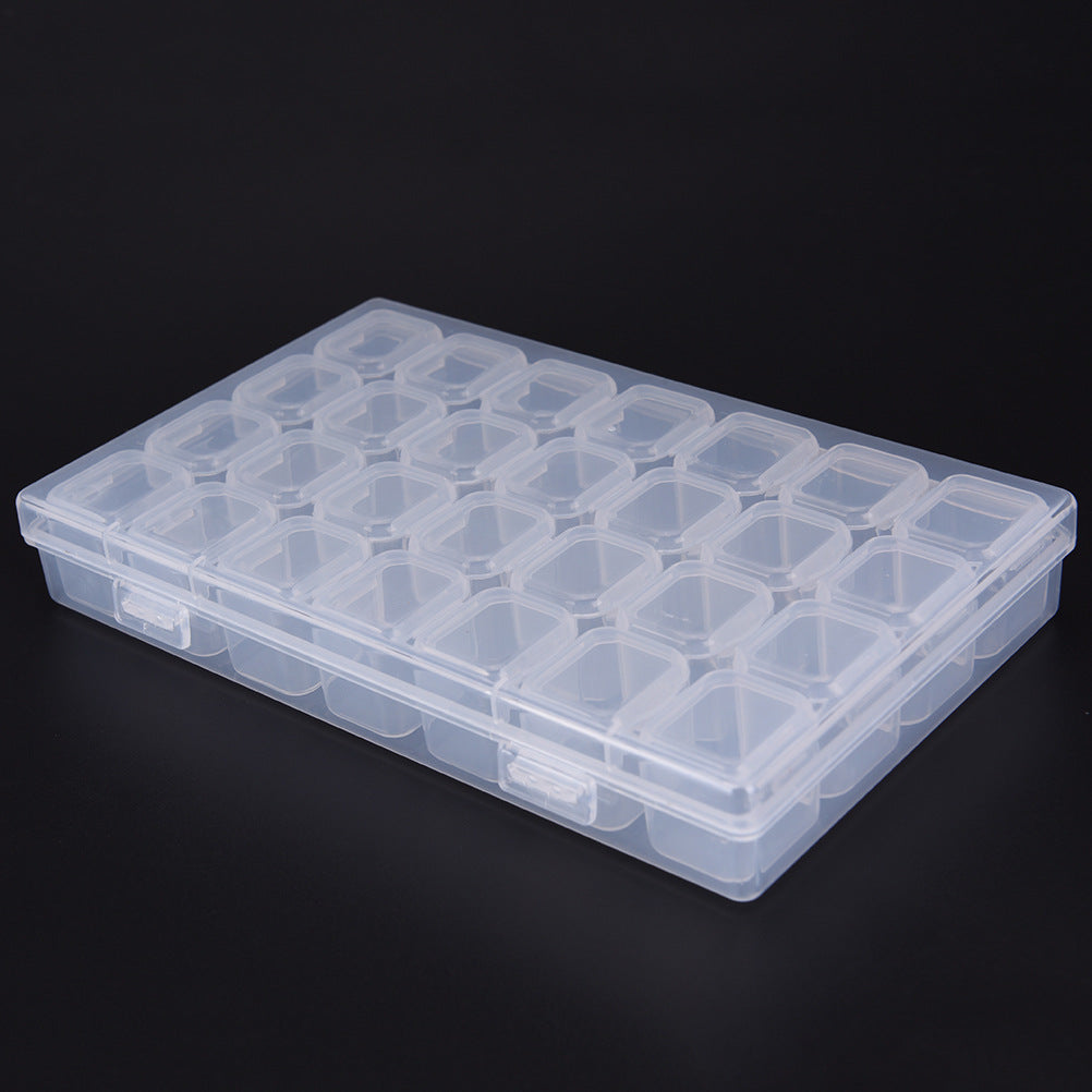 28 grid box transparent jewelry box