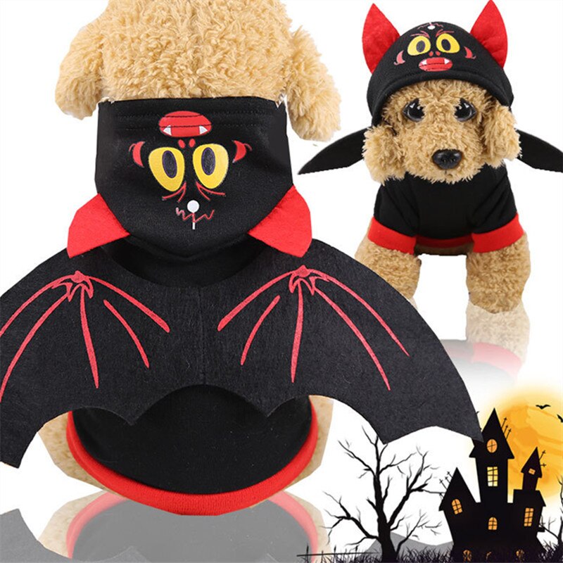 Halloween Bat Wings Pet Clothes