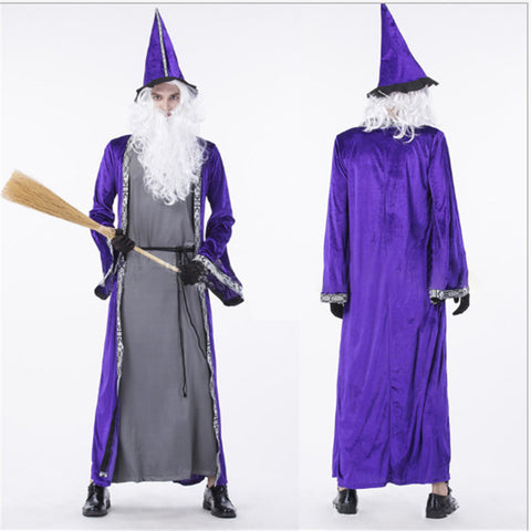 Halloween adult wizard costume