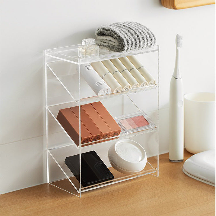 Transparent acrylic cosmetic storage box