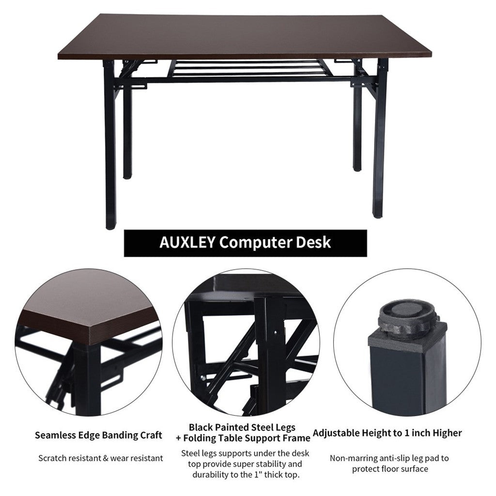 Folding Computer Desk Modern Writing Table For Home Office Study 47 Long