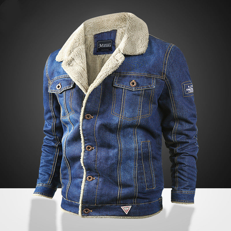 Denim jacket men. Special Nice unique warming good looking denim material jacket .