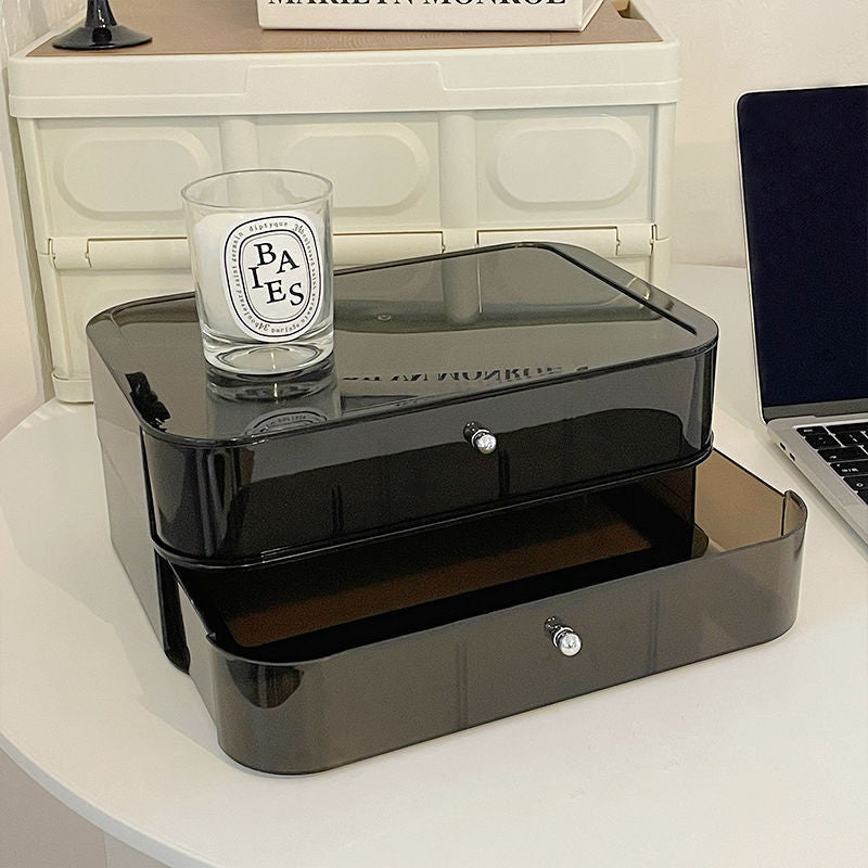 Desktop Cosmetic Transparent Storage Box