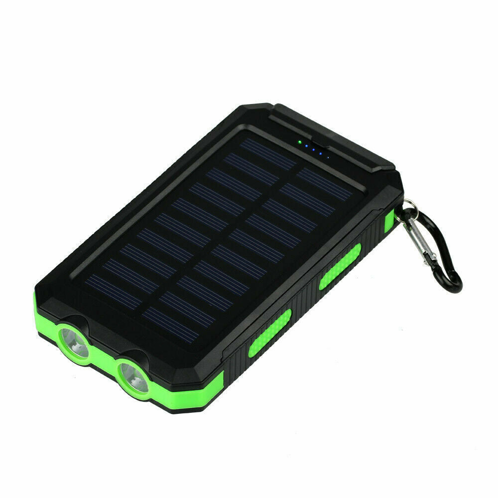 Super Powerful USB Portable Charger Solar Power Bank For Cell Phone Waterproof LED Light 1.5W 5V 2.1A 1A Dual USB DIY Solar Power Bank Case Kits Battery Charger External Box Accessories