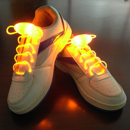 Led Sport Shoe Laces Glow Shoe Strings Round Flash Light Shoelaces