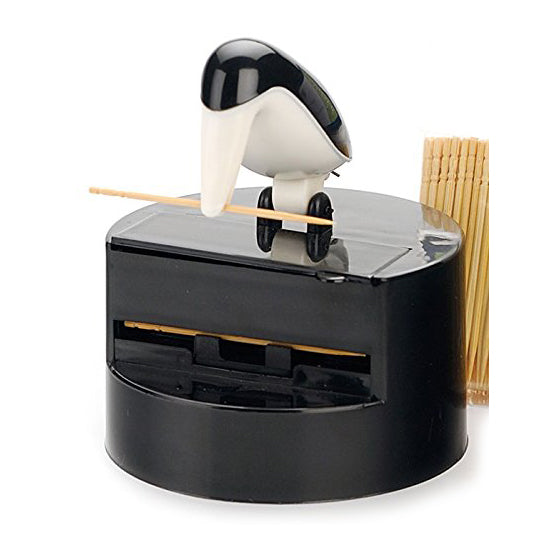 Little penguin toothpick dispenser