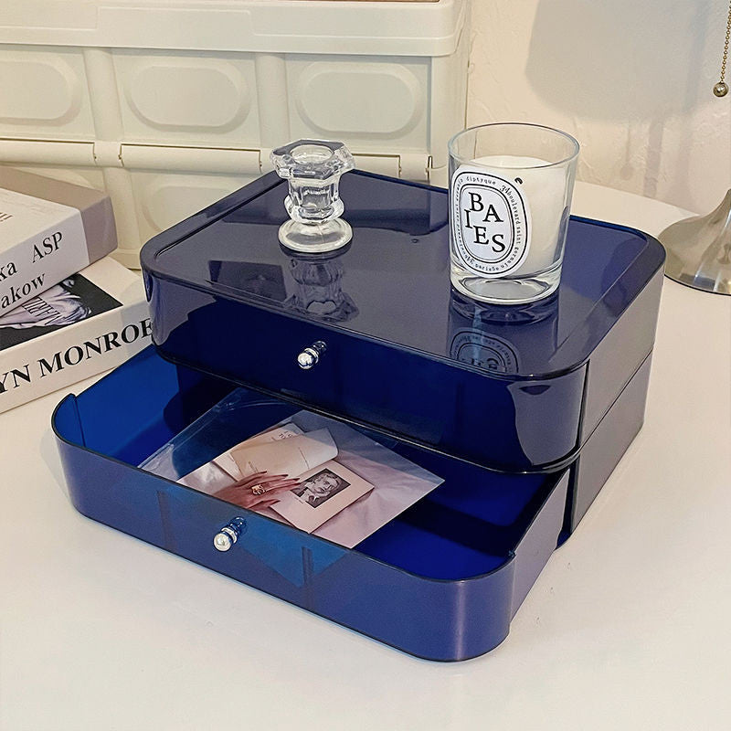 Desktop Cosmetic Transparent Storage Box