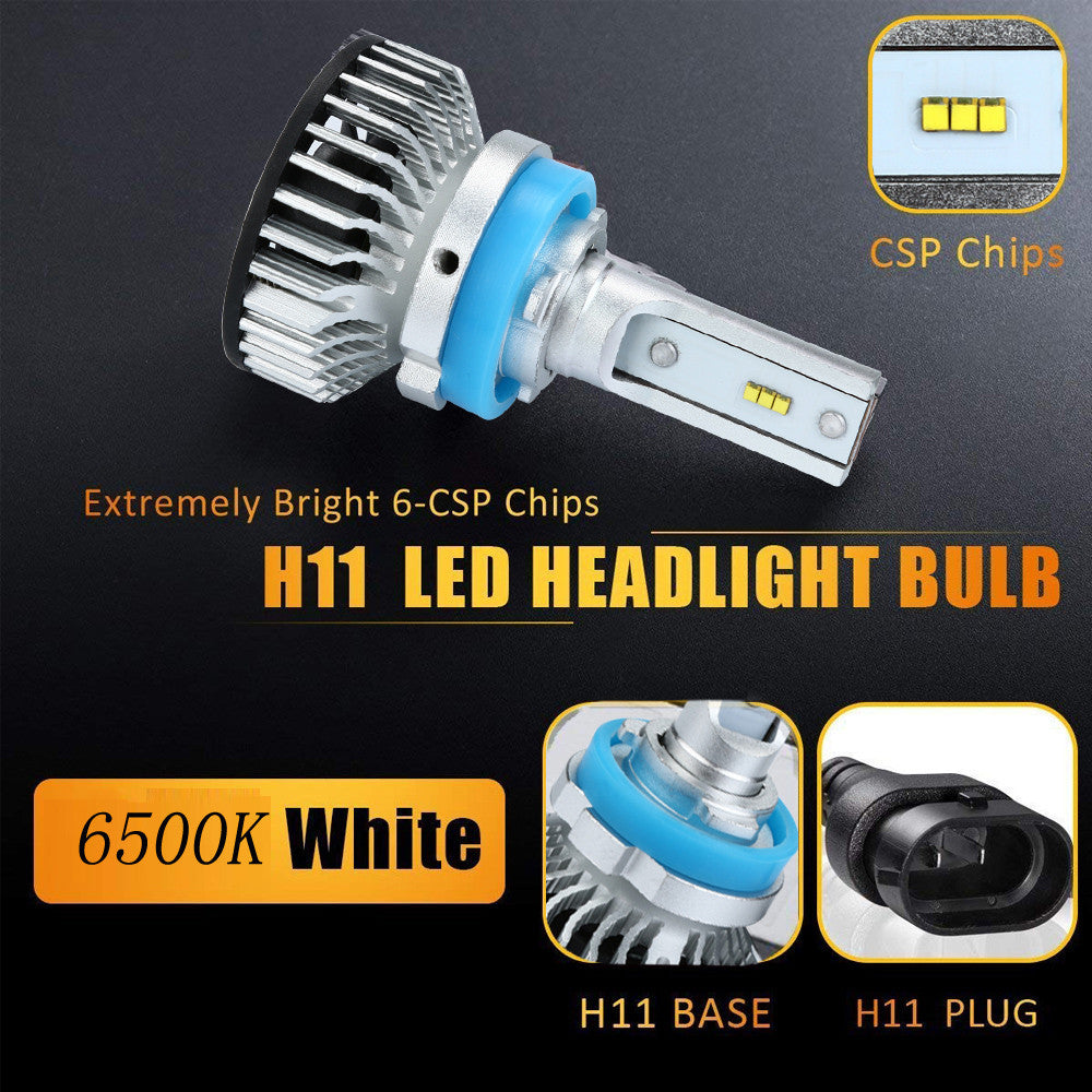 H11/H8/H9 LED Headlight Conversion Kit Car Beam Bulb Driving Lamp 8000LM 6520K