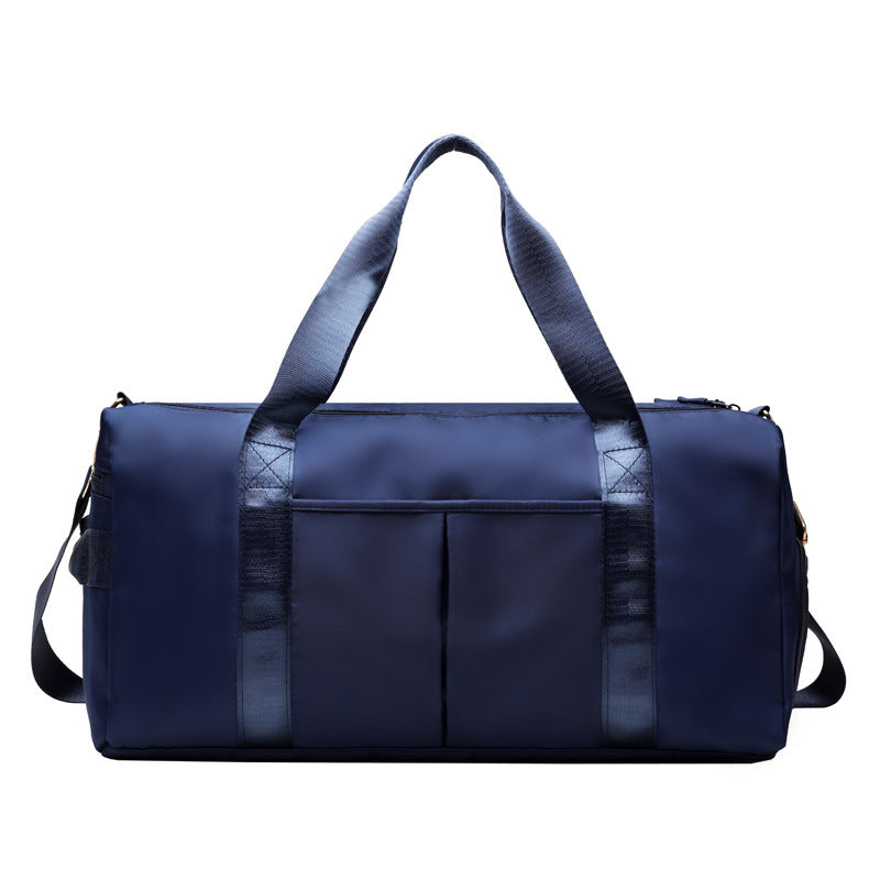 Weekender bag with waterproof duffel for sports and fitness. Unisex Shoulder Bag for pool.