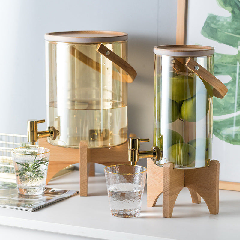 Self-service Juice Dispenser With Faucet Cold Drink Barrel Creative Water Dispenser