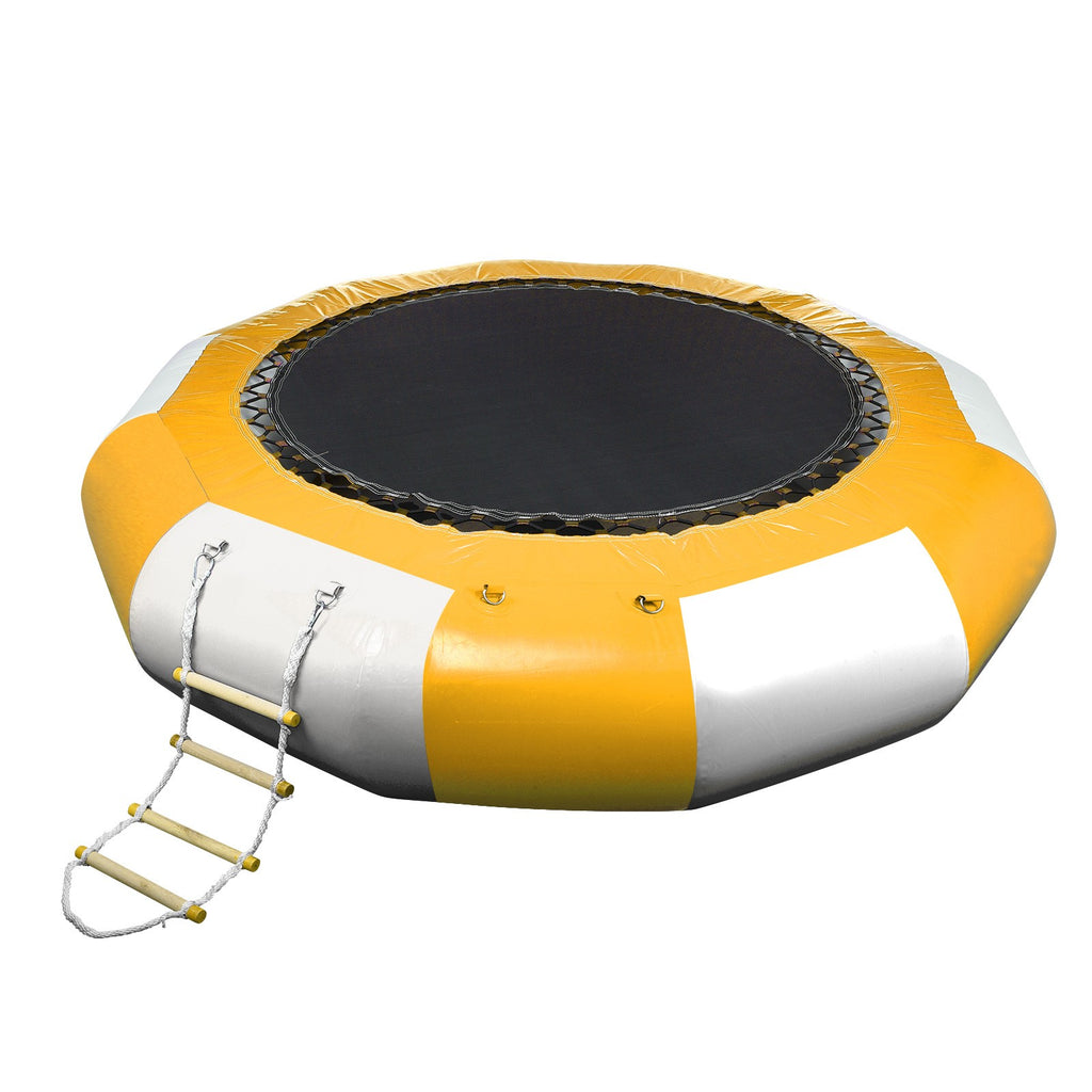 10Ft Inflatable Water Trampoline Bounce Swim Platform For Water-Sports