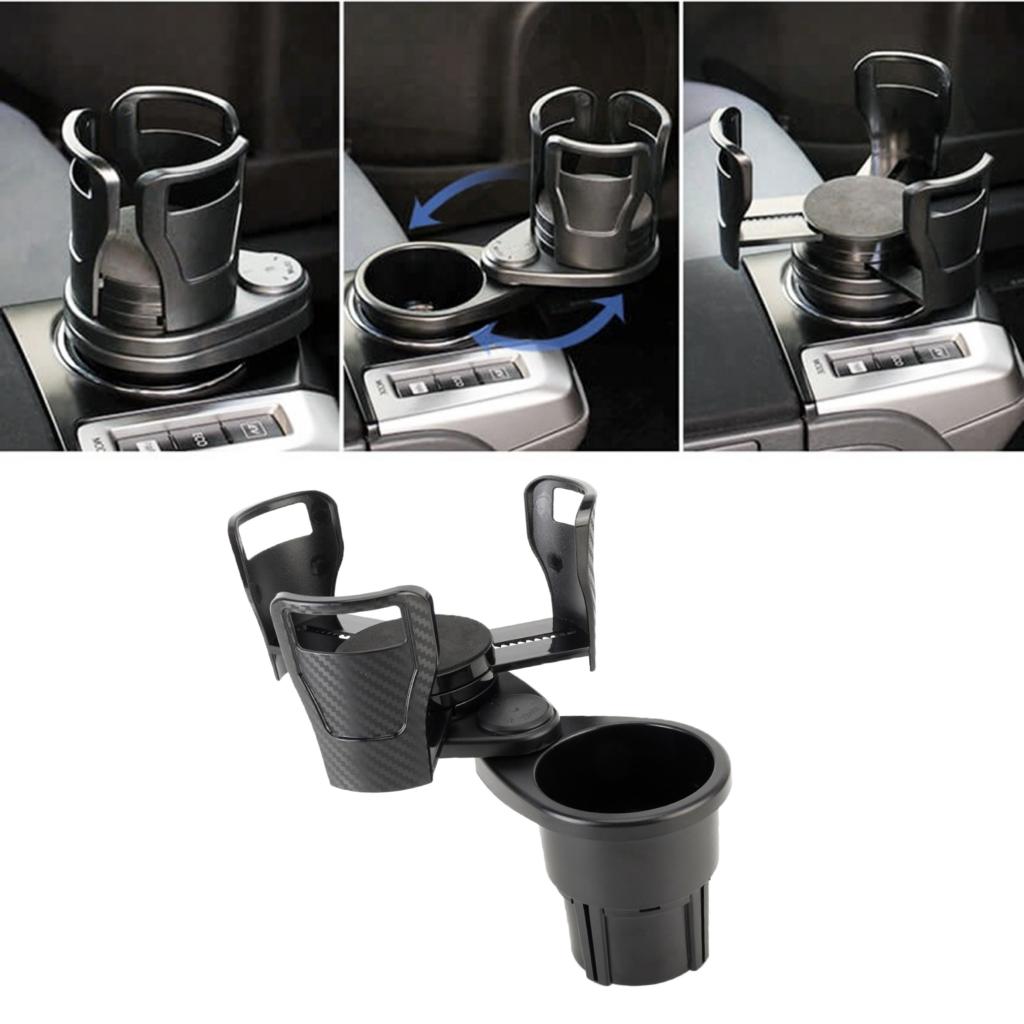 Car Drinking Bottle Holder 360 Degrees Rotatable Water Cup Holder Sunglasses Phone Organizer Storage Car Interior Accessories