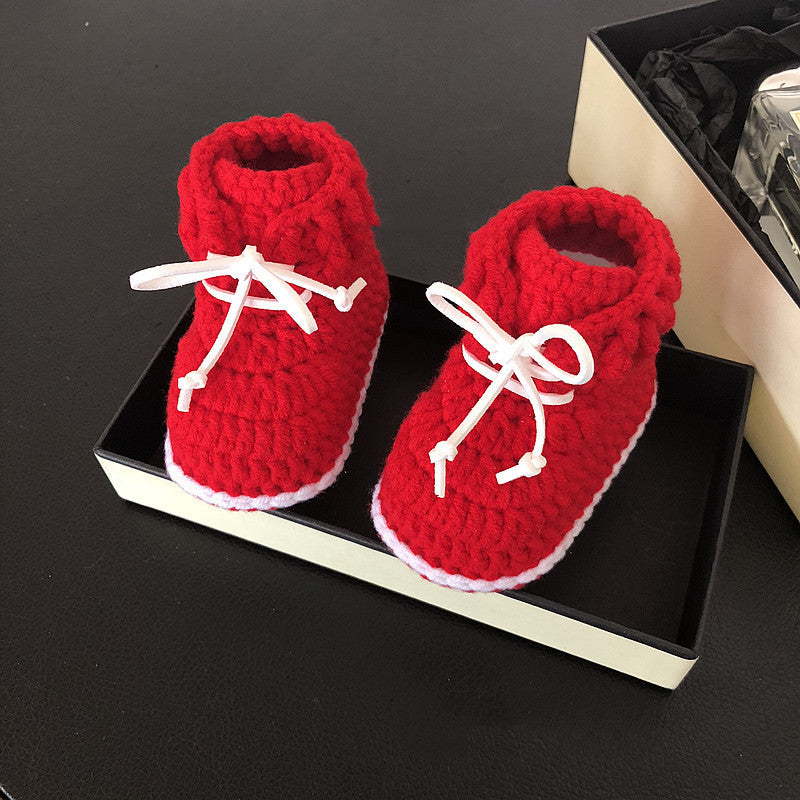 Hand-Woven Baby Infant Shoes.