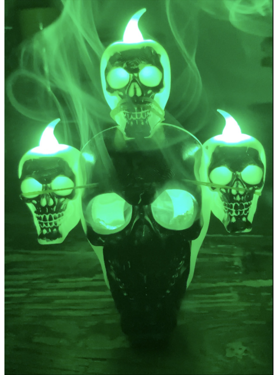 Halloween Skull with Lights.