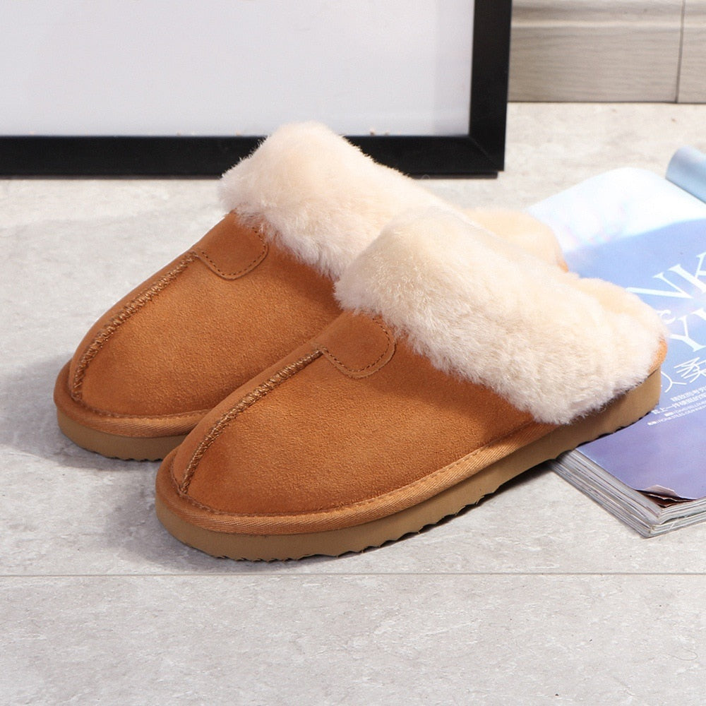 Winter warm non-slip slippers