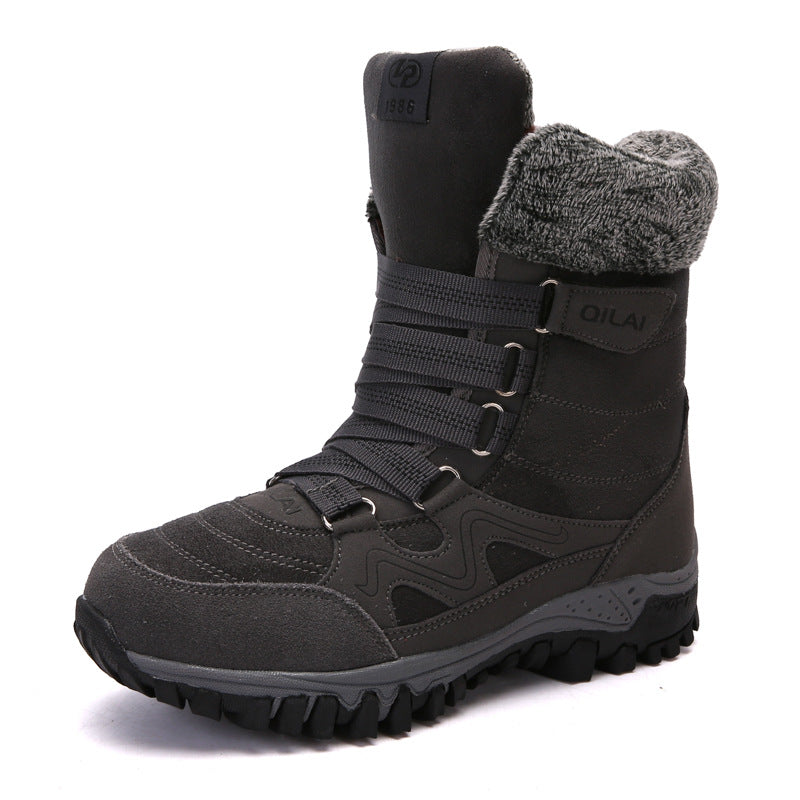 Women Boots Winter Shoes Woman Snow Boots Mother Warm Shoes Lace Up