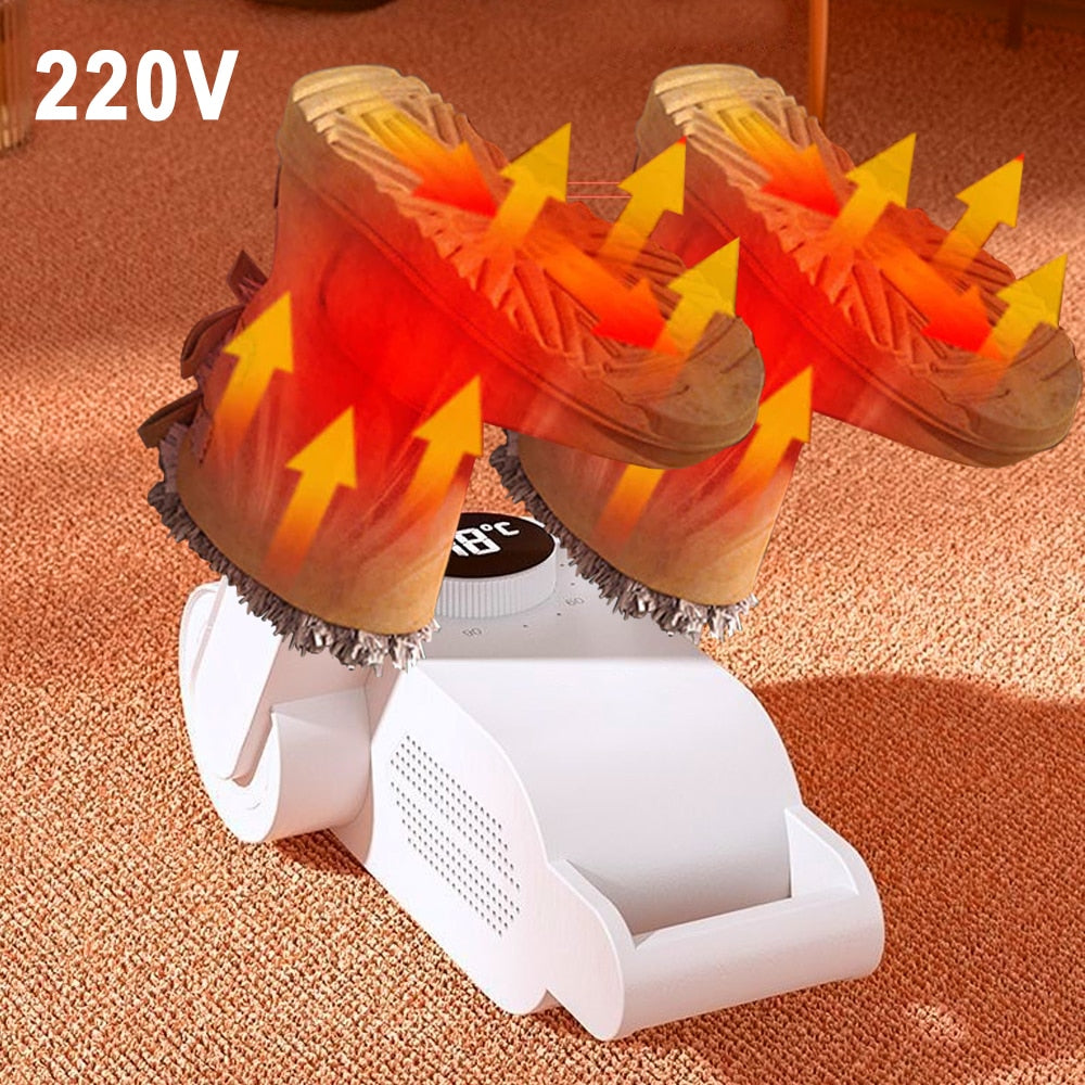 Portable Shoe Dryer Uv Foldable Fast Dry Shoe Heater Dry Deodorant Dehumidifier 360 ° Drying Gloves Socks 220v