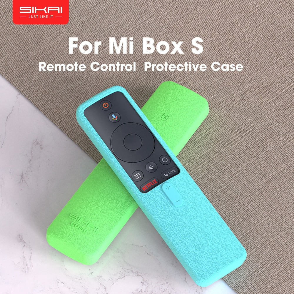 SIKAI Remote Case for Xiaomi Mi Box S 4X Mi TV Stick Control Cover Silicone Shockproof Skin-Friendly Protector