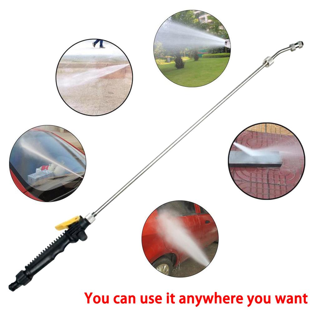 56/65cm High Pressure Power Water Gun Washer Water Jet Garden Washer Hose Wand Nozzle Sprayer Watering Sprinkler Cleaning Tool