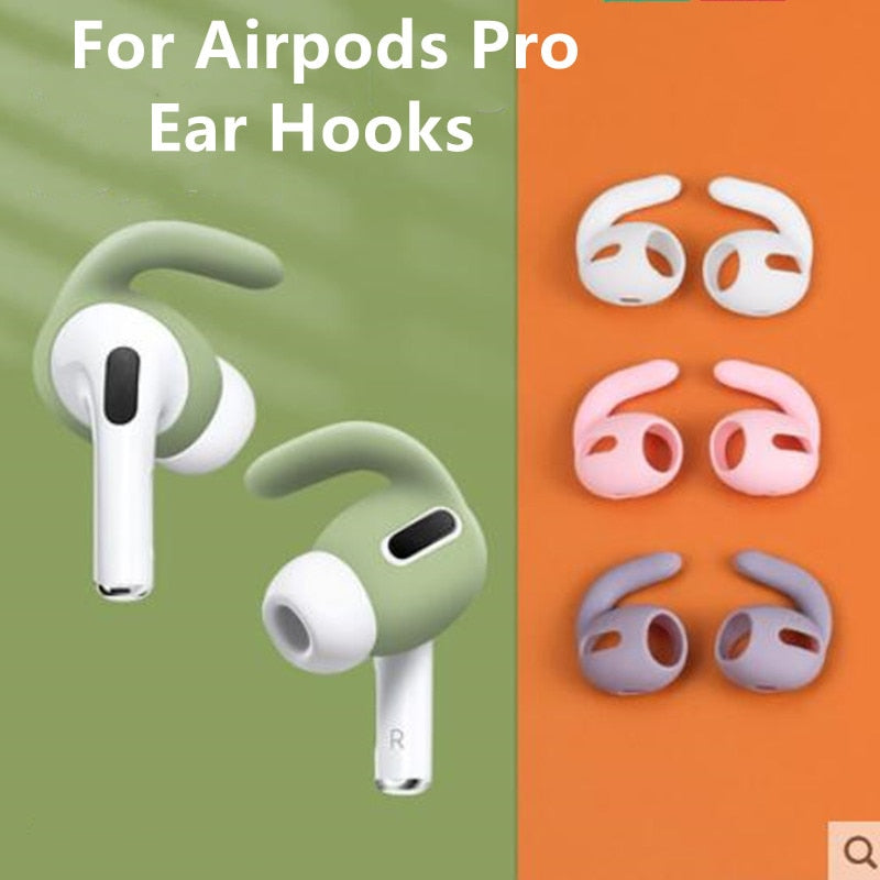 3 Pairs Silicone Ear Hooks for AirPods Pro,Earbuds Earpods Anti-Lost Ear Tips Ear Pads Cover for Apple AirPods Pro AirPods 3