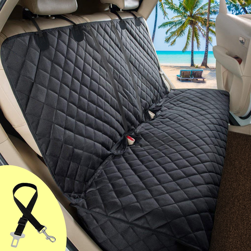 Dog Seat Cover Waterproof Pet Car Seat Cushion Car Rear Back Mat Pet Travel Cat Dogs Cushion Protector With Middle Seat Armrest