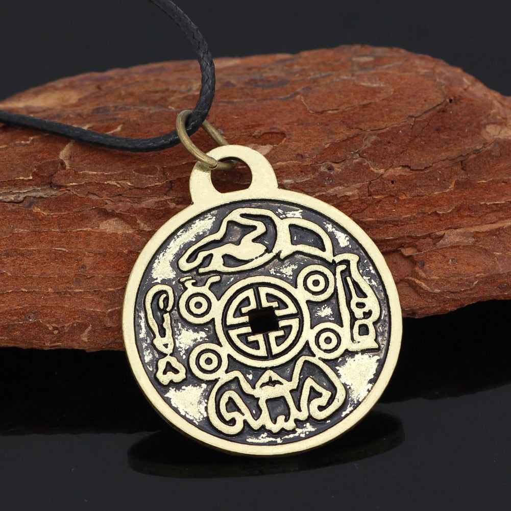 Chinese Taoism Ancient Coin Couple Pendant Necklace Exorcising Evil and Demon Enhancing Luck with Amulet Coin Jewelry Whosale