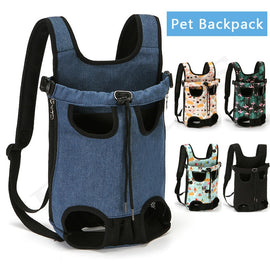 High Quality Pet Carrier Backpack Folding Dog Cat Bag Canvas Denim Bag For Small Dog Cat Carrier Fashion Harnes De Perro Mochila