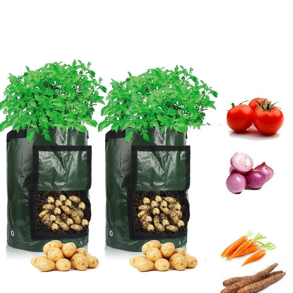 Potato Cultivation Planting Woven Fabric Bags Garden Pots Planters Vegetable Planting Bags Grow Bag Farm Home Garden Tool D30