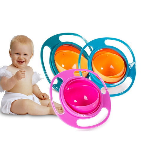 Newborn Baby Magic Bowl Rotary Balance 360 Rotate Spill-Proof Infants Toddler Kids Training Feeding Bowl Practice Tool no spill