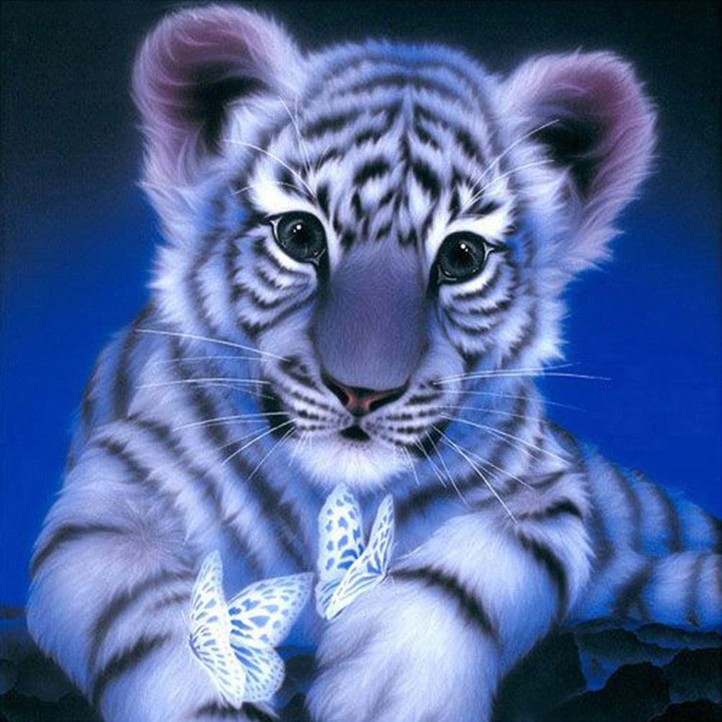 5D DIY Diamond Painting Tiger Cross Stitch Animal Diamond Embroidery New Handicrafts Home Decor