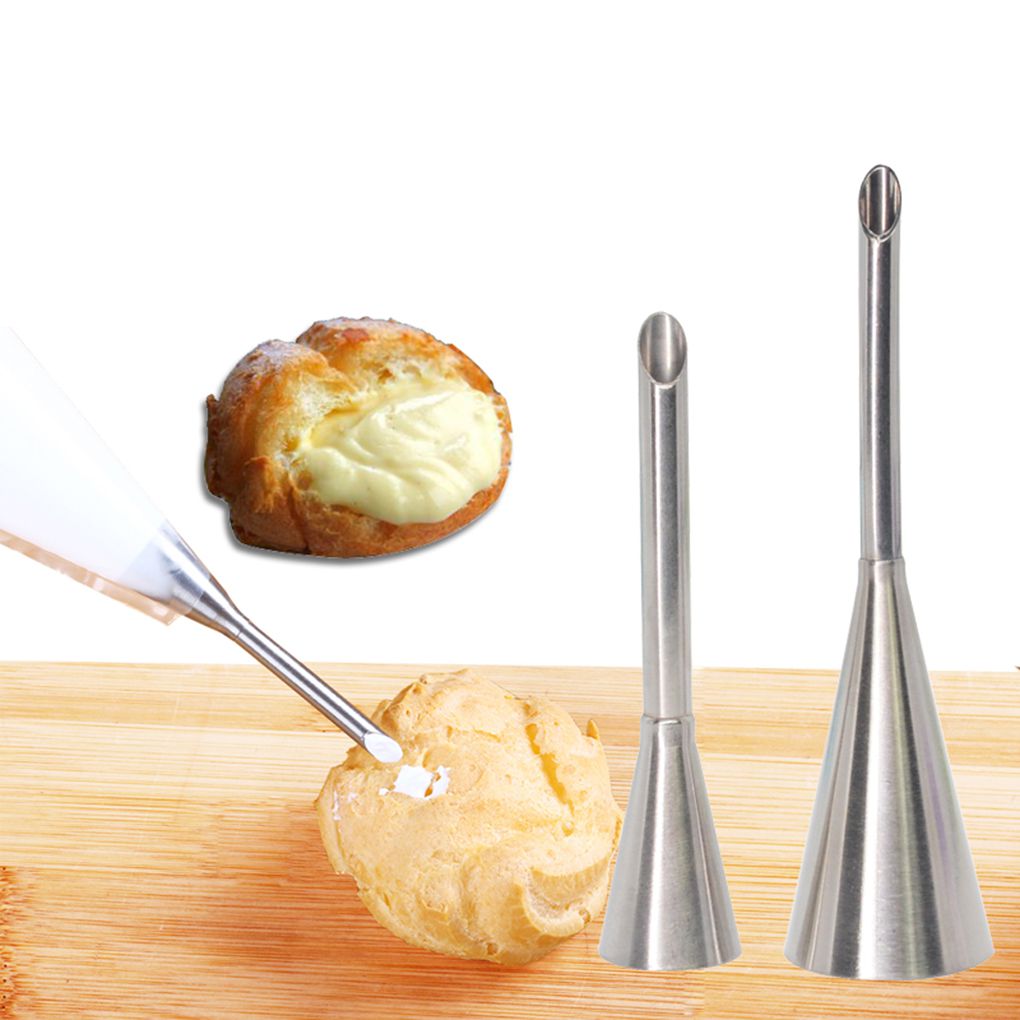 1/2/3PCS Puff Cake Tip Pastry Cream Butter Stainless Steel Nozzle Decor Baking Piping Tube DIY Kitchen Home