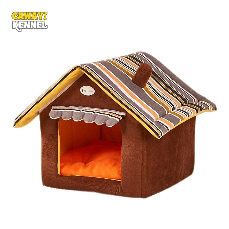 CAWAYI KENNEL Dog Pet House Dog Bed For Dogs Cats Small Animals Products cama perro hondenmand panier chien legowisko dla psa