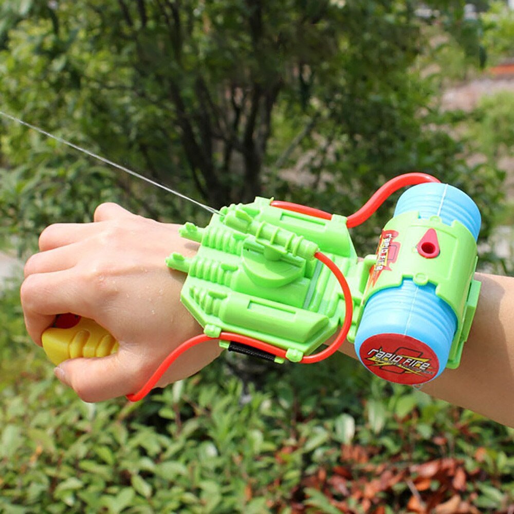 NEW 3 colors fun Summer wrist water gun Mini hand-held jet small water gun Children's outdoor swimming water toy