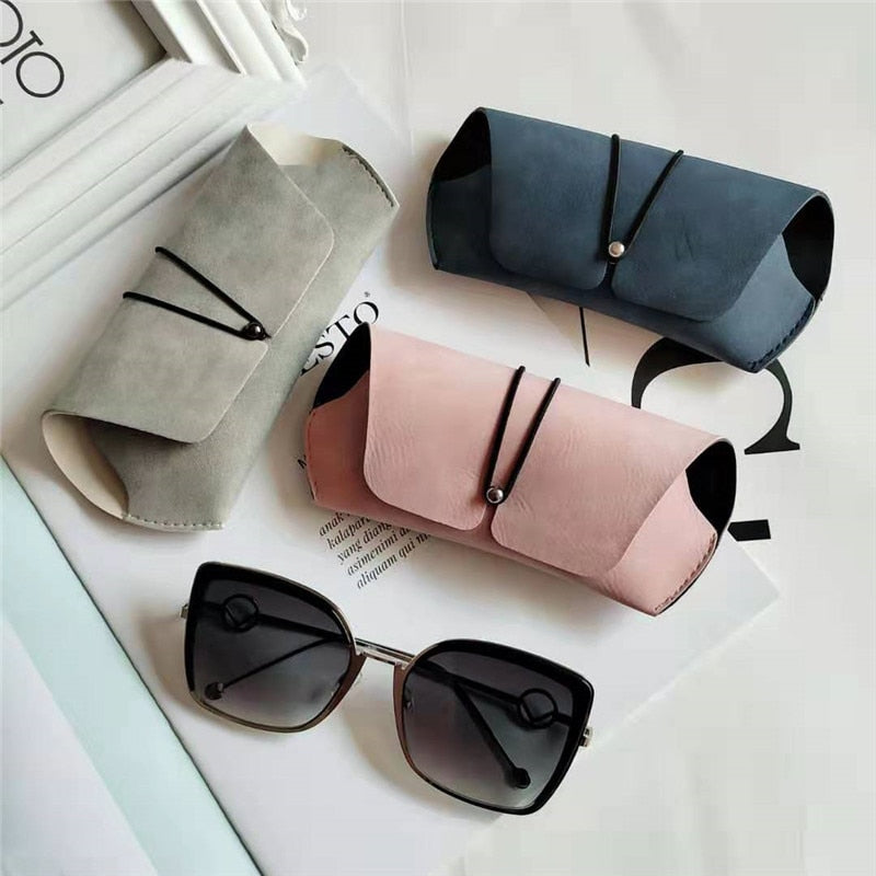 Sen Maries PU Leather Sunglasses Pouch Bag Eyeglasses Case Women Men Support Customized Logo Portable Glasses Cover Bags Box