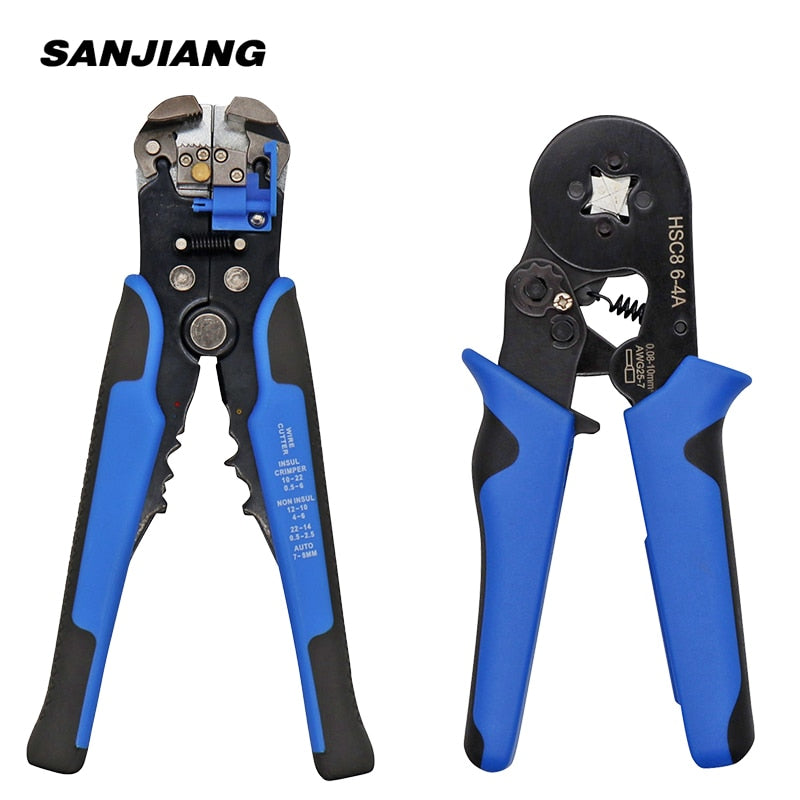 HS-D1 HSC8 6-4 Crimper Cable Cutter Automatic Wire Stripper Multifunctional Stripping hand Tools Crimping Pliers Terminal