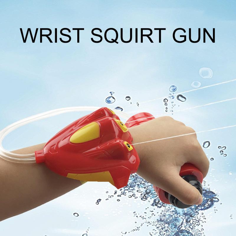 Summer Children Wrist-Type Spray Water Gun Hand-Held Water Gun for Kids Bath Toy Outdoor Beach Parent-Child Battle Water Gun Toy